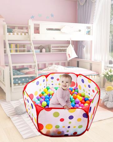 Large Pop-Up Toddler Ball Pit Tent for Girls & Boys - Indoor Outdoor Baby Playpen with Zipper Storage Bag, Blue (Without Balls)