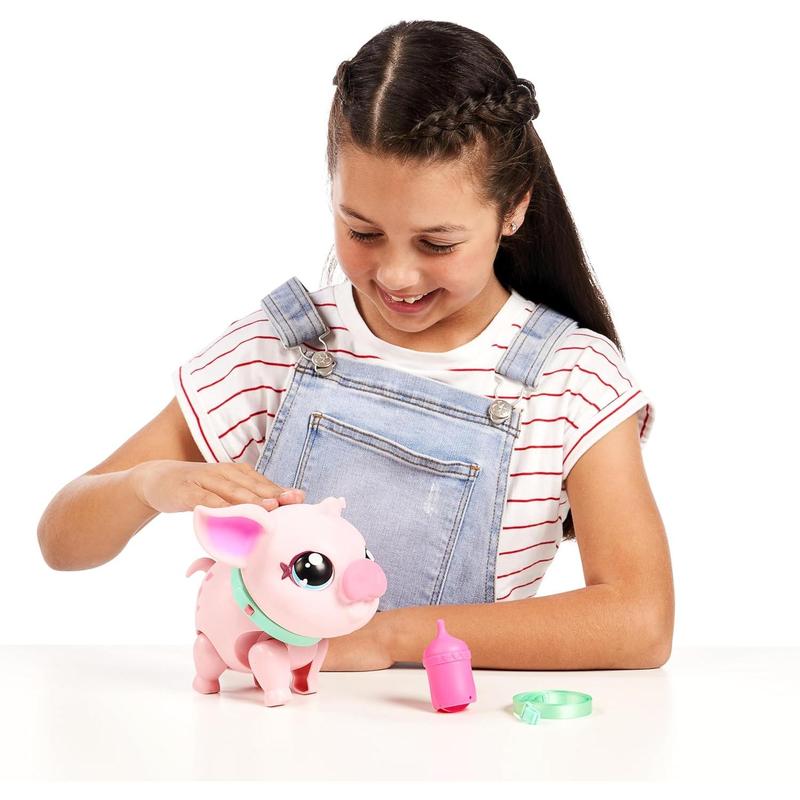 Little Live Pets - My Pet Pig: Piggly | Soft and Jiggly Interactive Toy Pig That Walks, Dances and Nuzzles. 20+ Sounds & Reactions. Batteries Included. for Kids Ages 4+