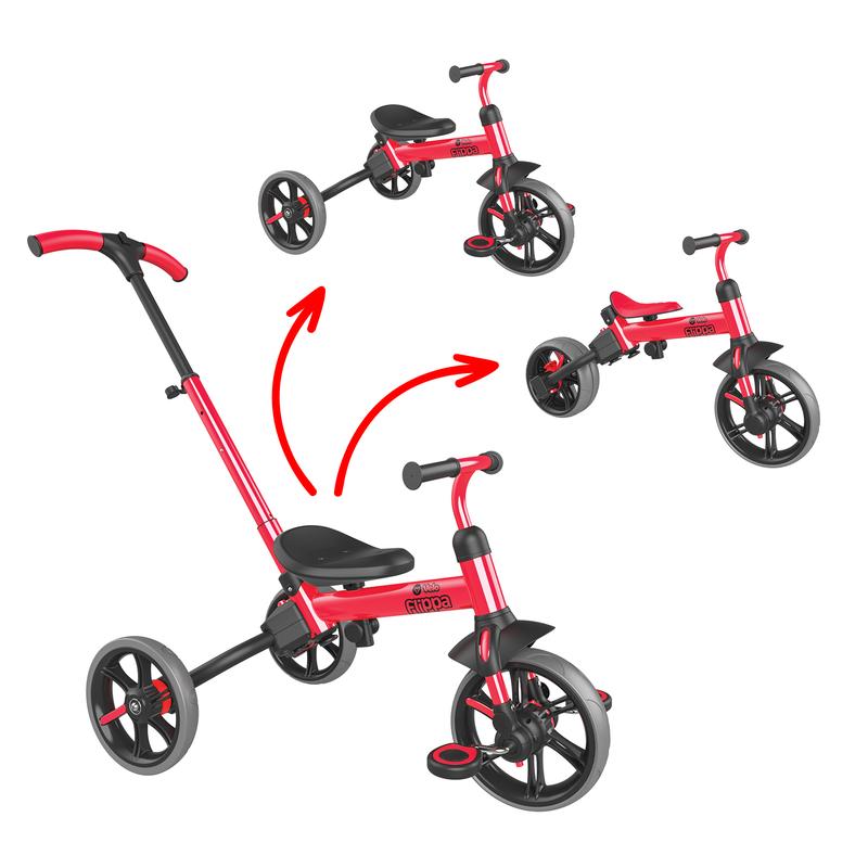 Yvolution Flippa Kids Bike: 2 - in - 1 Trike and Balance Bike for Children