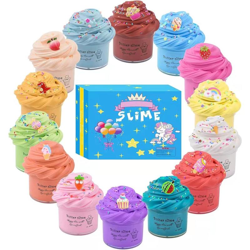 Slime,Super Mini Butter Slime Kit 14 Pack,Scented Slimes for Girls and Boys,Party Favor Gifts ,Soft and Non-Sticky