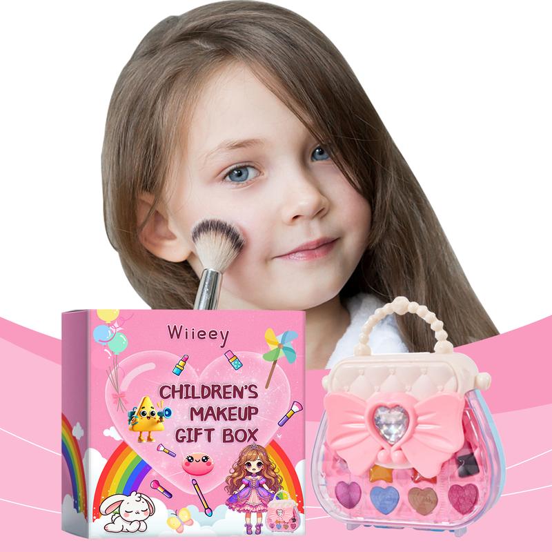 Kids Washable Makeup kit for Girls, Real Makeup Set Toddler Make up Kit with Unicorn Cosmetic Bag, Kid Play Make up Set Christmas Birthday Unicorn Gift Toys for 3 4 5 6 7 8 9 10 Year Old Girl