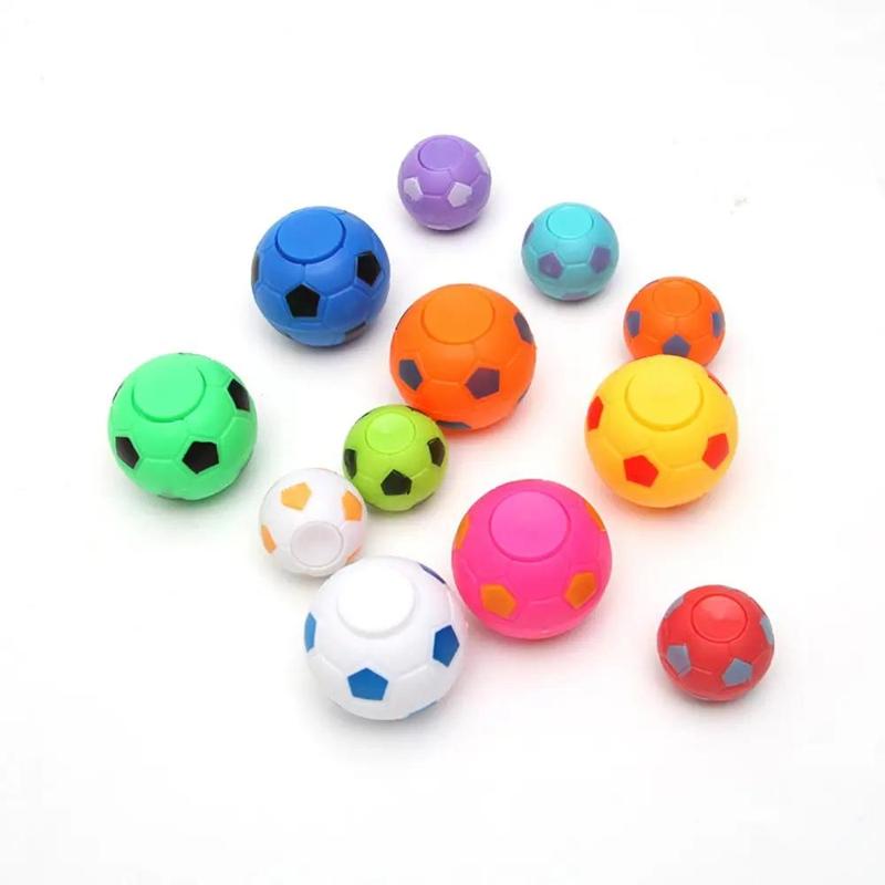 Soccer Ball Shaped Fidget Toy, 20pcs set Mini Finger Spinner Toy, Party Gift Bag Filler, Classroom Treasure Box Toy, Party Accessories