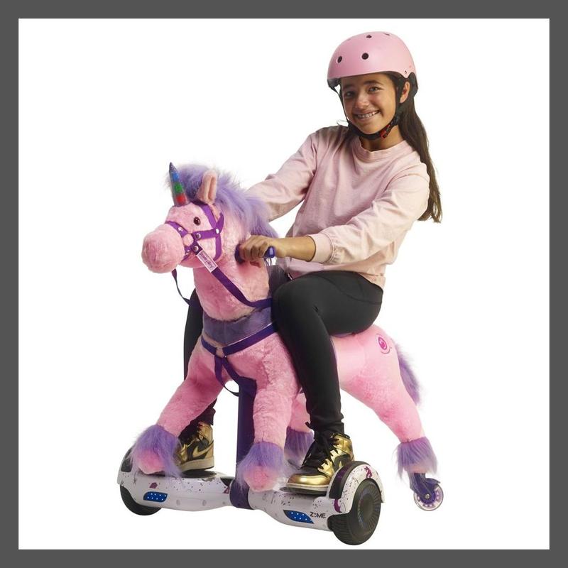 Power Pony Princess Powered Rideable Pony Ride-On for Girls Kids LED 3-Speed