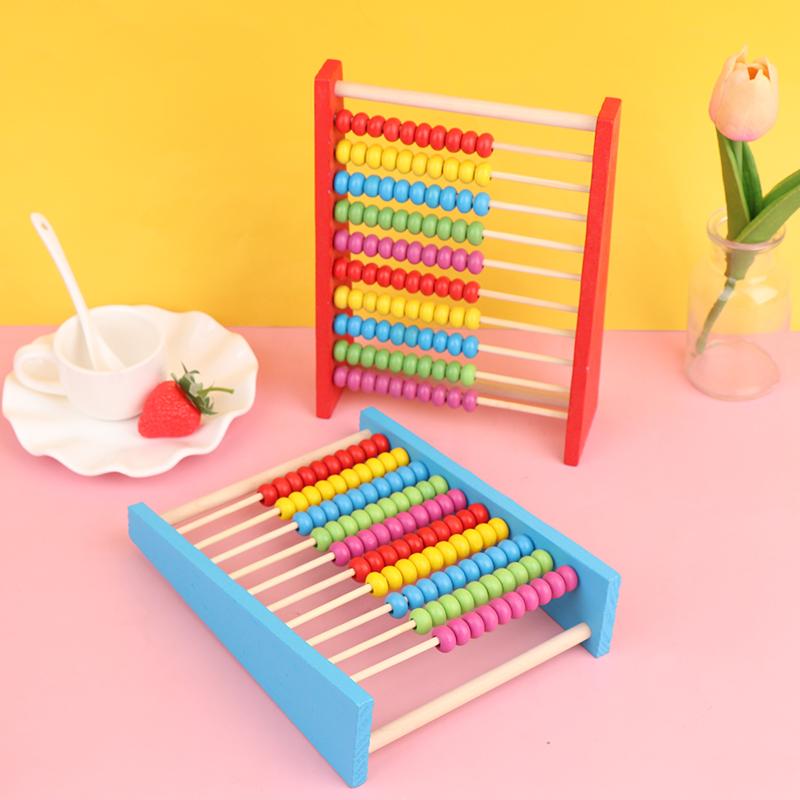 Wooden Abacus Child Math Educational Learning Toy Calculat Bead Counting Kid Toy