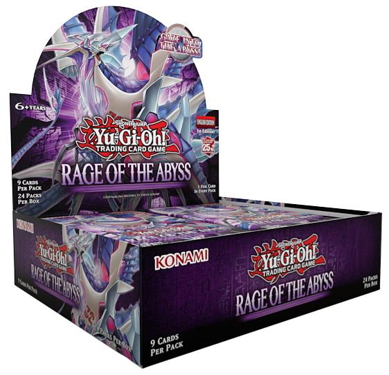 YUGIOH RAGE OF THE ABYSS 1st Edition English BOOSTER BOX with 24 packs Factory sealed