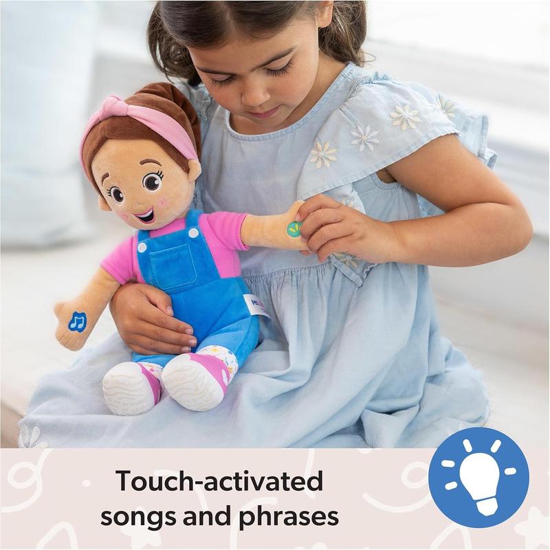 Charming Ms. Rachel Singing Doll - 16-Inch Interactive Toy for Toddlers with Heartfelt Lullabies and Phrases!