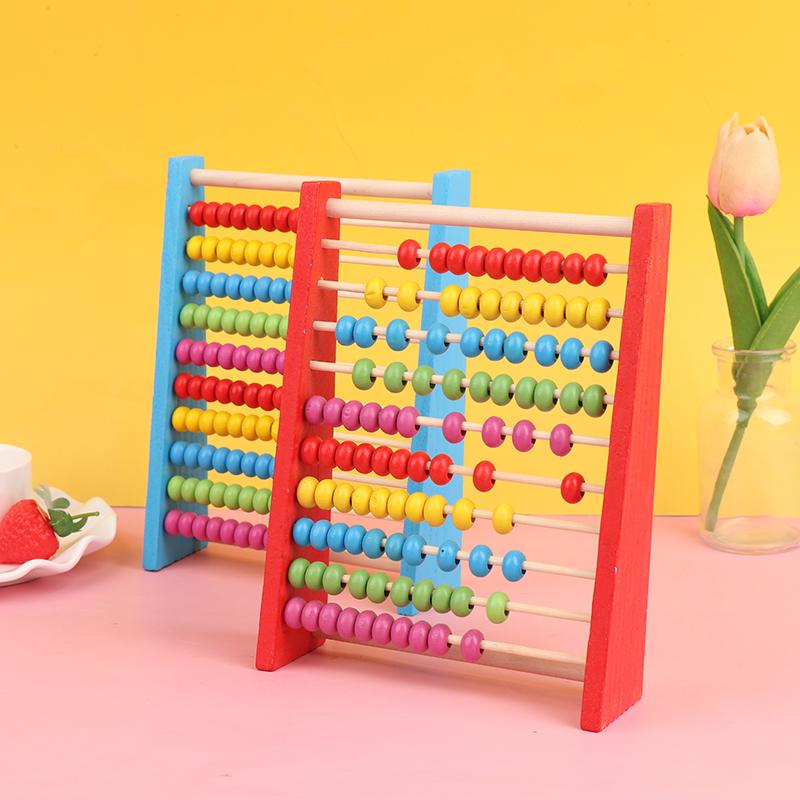 Wooden Abacus Child Math Educational Learning Toy Calculat Bead Counting Kid Toy