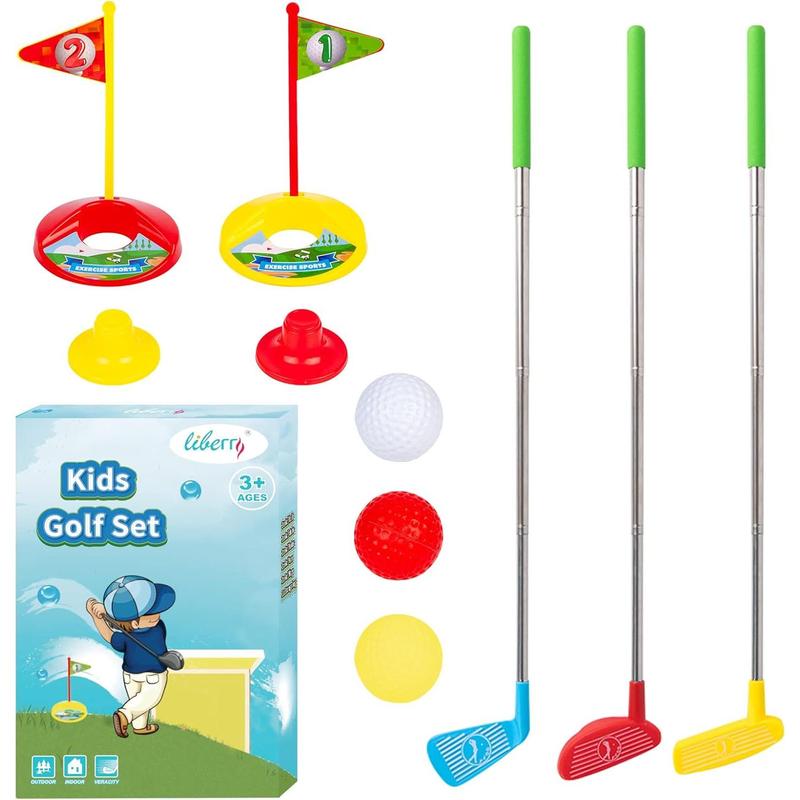 Liberry Kids Golf Club Set, Retractable Toy Golf Clubs for Toddlers, Mini Golf Set for Children Age 3 4 5 Years Old