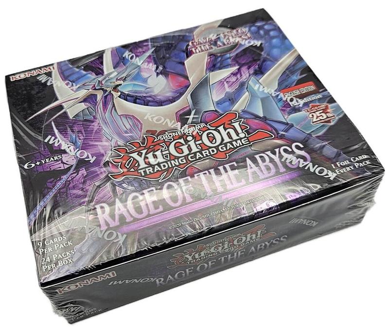 YUGIOH RAGE OF THE ABYSS 1st Edition English BOOSTER BOX with 24 packs Factory sealed