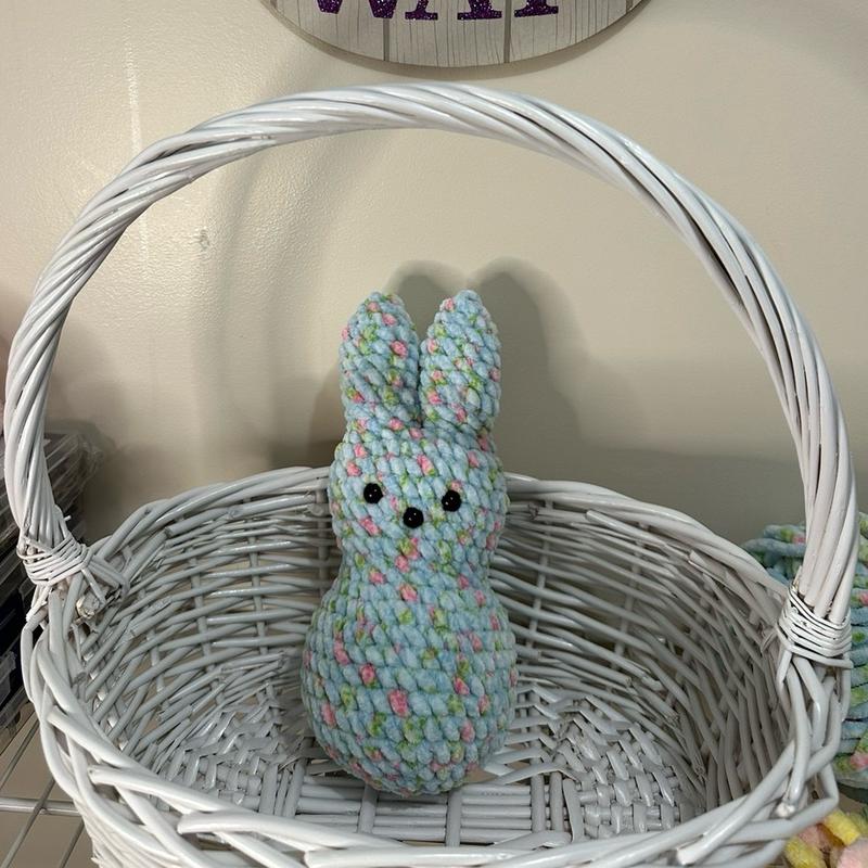 Crocheted NORMAL SIZE blossom peep!