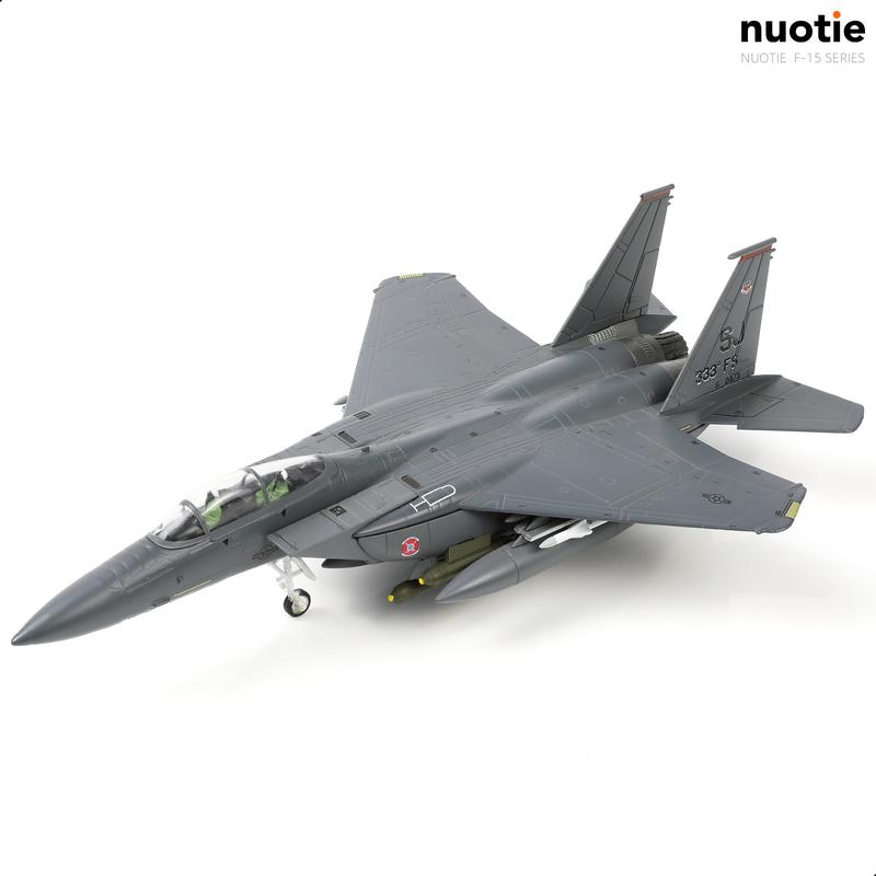 Classic American Eagle F-15E Twin-Engine Fighter Pre-Build Model Kits 1:100 Aircraft Alloy Diecast Airplane Military Display Model Aircraft for Collection or Gift