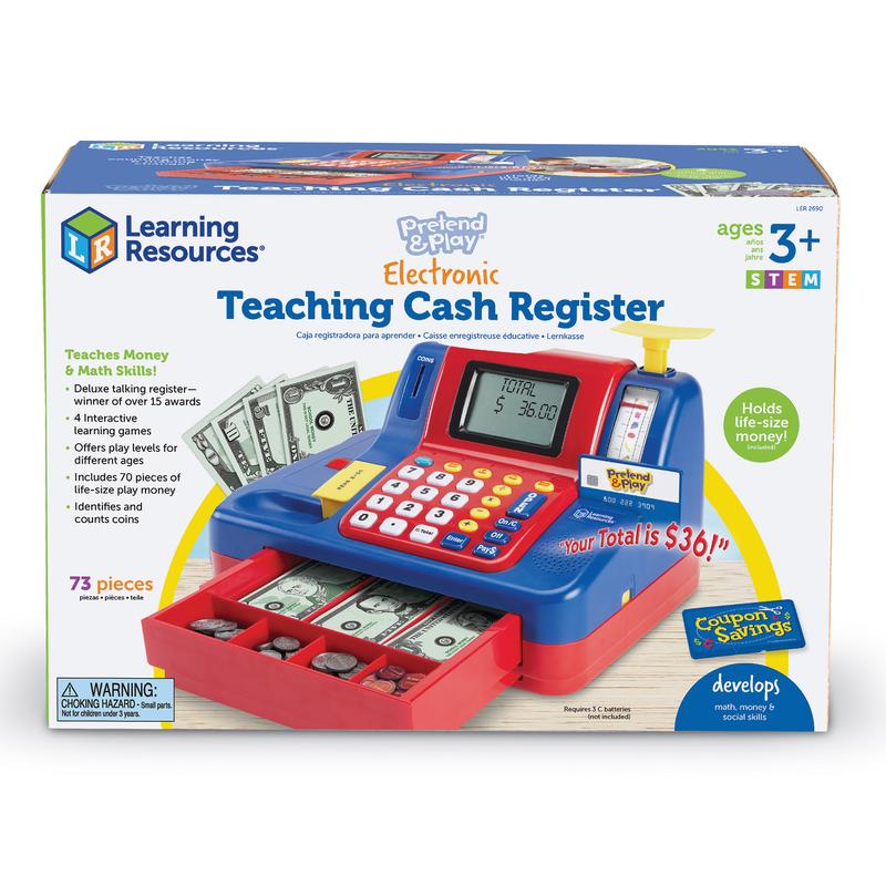 Learning Resources Cash Register,  Ages 3+