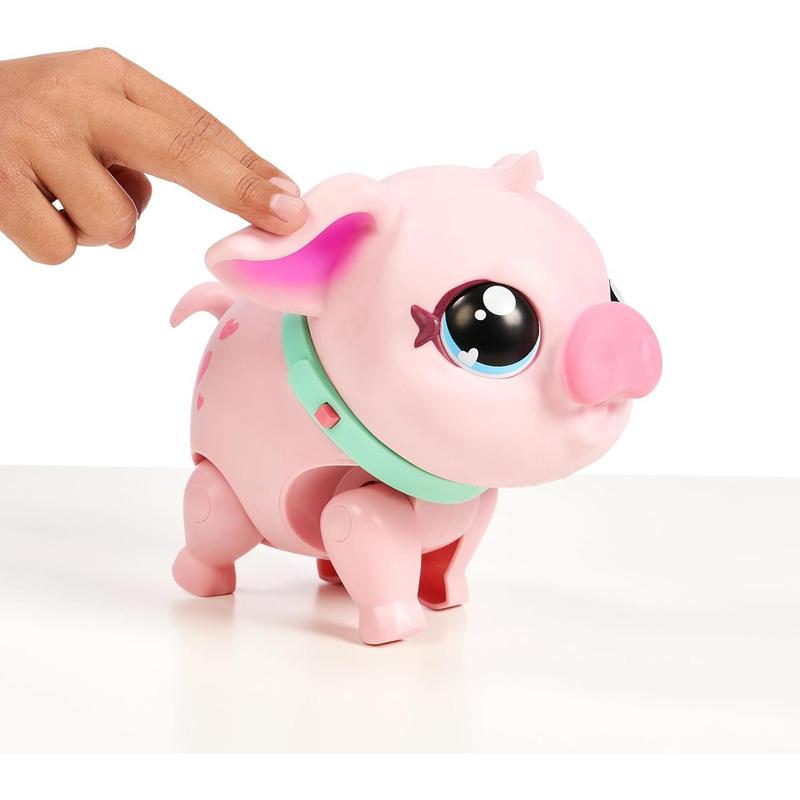 Little Live Pets - My Pet Pig: Piggly | Soft and Jiggly Interactive Toy Pig That Walks, Dances and Nuzzles. 20+ Sounds & Reactions. Batteries Included. for Kids Ages 4+