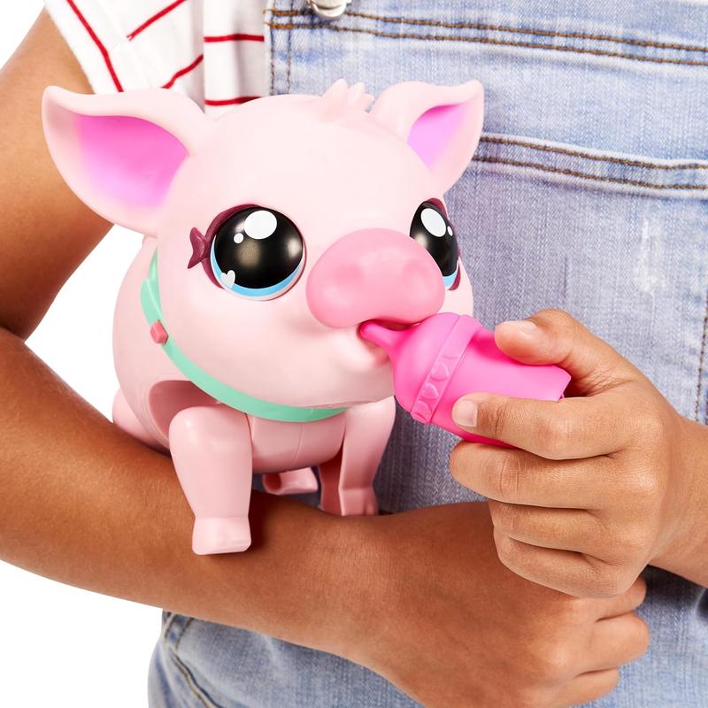 Little Live Pets - My Pet Pig: Piggly | Soft and Jiggly Interactive Toy Pig That Walks, Dances and Nuzzles. 20+ Sounds & Reactions. Batteries Included. for Kids Ages 4+