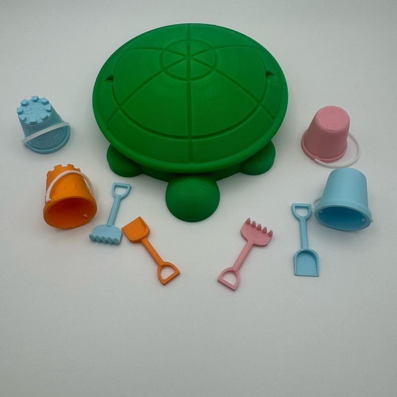 Smiley Crafts Depot, Desktop Turtle Sandbox, friends and coworkers, 3D Printed Relaxing Toy for Adults