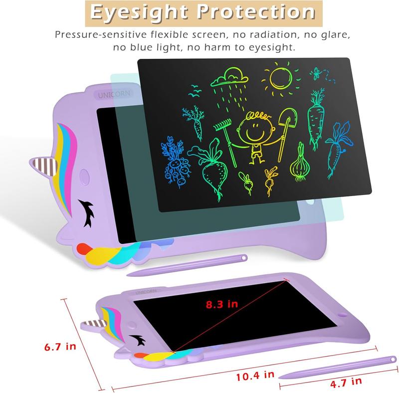 Jasonwell LCD Drawing Writing Tablet - Drawing Pad Doodle Board for Kids Toddlers Drawing Toy Educational Learning Toys Christmas Birthday Gift  4 5 6 7 8 9 10 11 Year Old Girls Boys juguete educativo