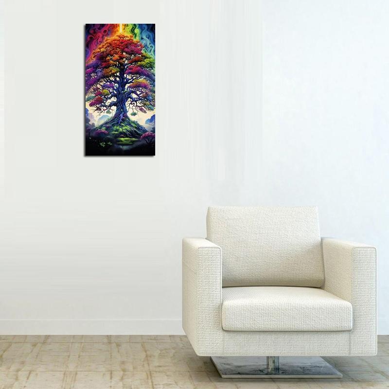 5D Tree Of Life Pattern Diamond Painting, DIY Decor Painting for Bedroom Living Room Office