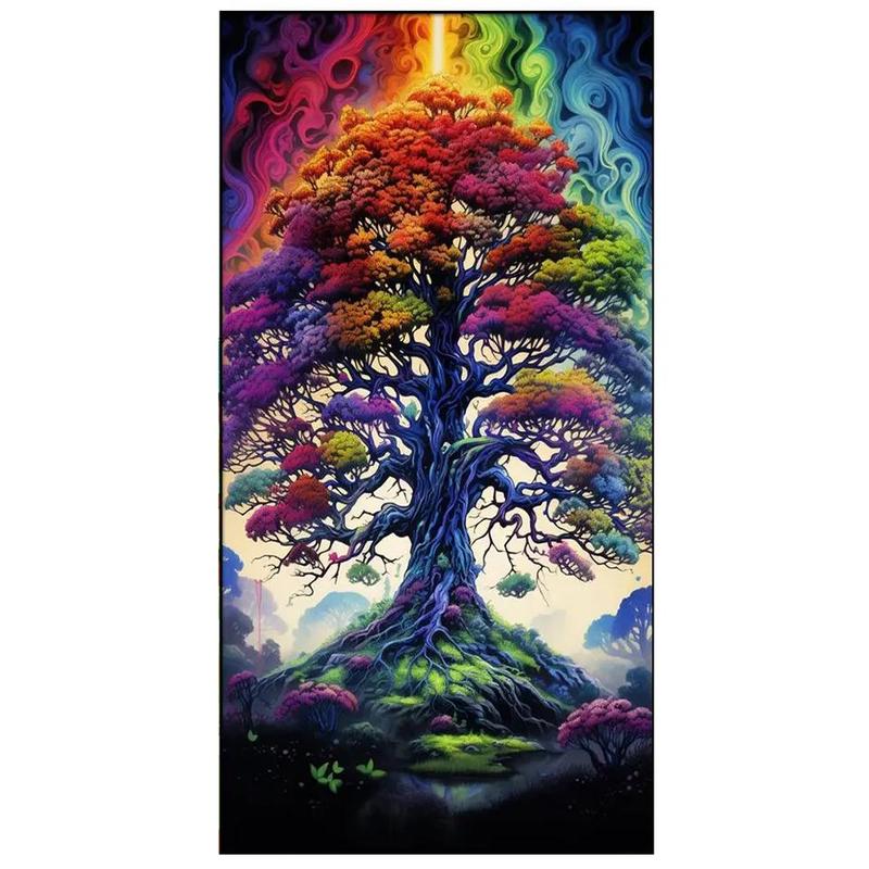 5D Tree Of Life Pattern Diamond Painting, DIY Decor Painting for Bedroom Living Room Office