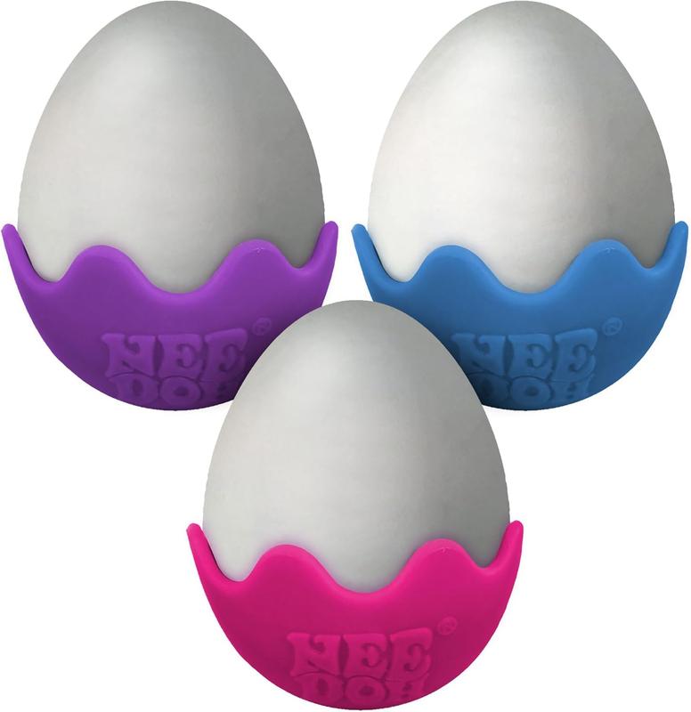 NeeDoh Magic Color Egg - Easter Squeeze Toy - Assorted Colors - Ages 3 to Adult (Pack of 1)