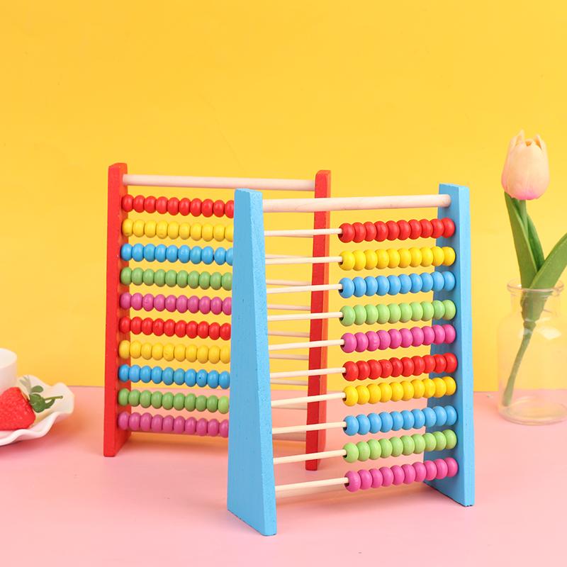 Wooden Abacus Child Math Educational Learning Toy Calculat Bead Counting Kid Toy