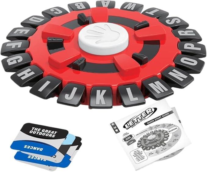 Word Game,Drinking Games,Games for Adults,Fast-Paced Fun Family Card Game in Portable Packaging,Race Against The Timer to be The Last Player,Learning Game Great for All Ages (Red)