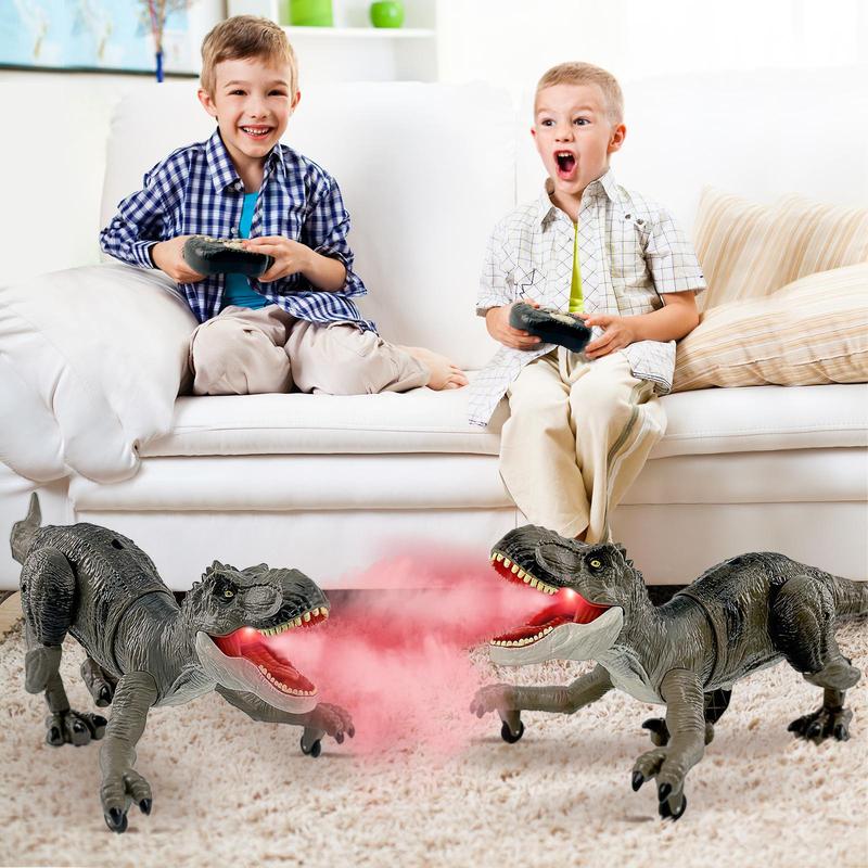 Dinosaurio Tiranosaurio Rex, Remote-controlled Dinosaur Toy, Interactive Tyrannosaurus Rex,Spinosaurus and T-rex, swift movement & water spray, gift for boys