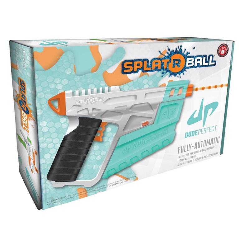 Splat-R-Ball Dude Perfect Blaster Kit 500 Rounds Motorized 160+ FPS Battery