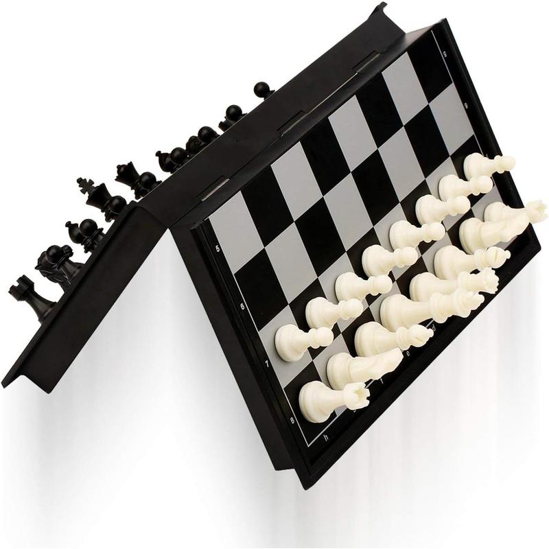 Magnetic Travel Chess Set with Folding Chess Board Educational Toys for Kids and Adults, 2 players