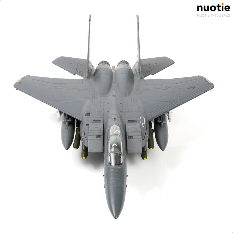 Classic American Eagle F-15E Twin-Engine Fighter Pre-Build Model Kits 1:100 Aircraft Alloy Diecast Airplane Military Display Model Aircraft for Collection or Gift