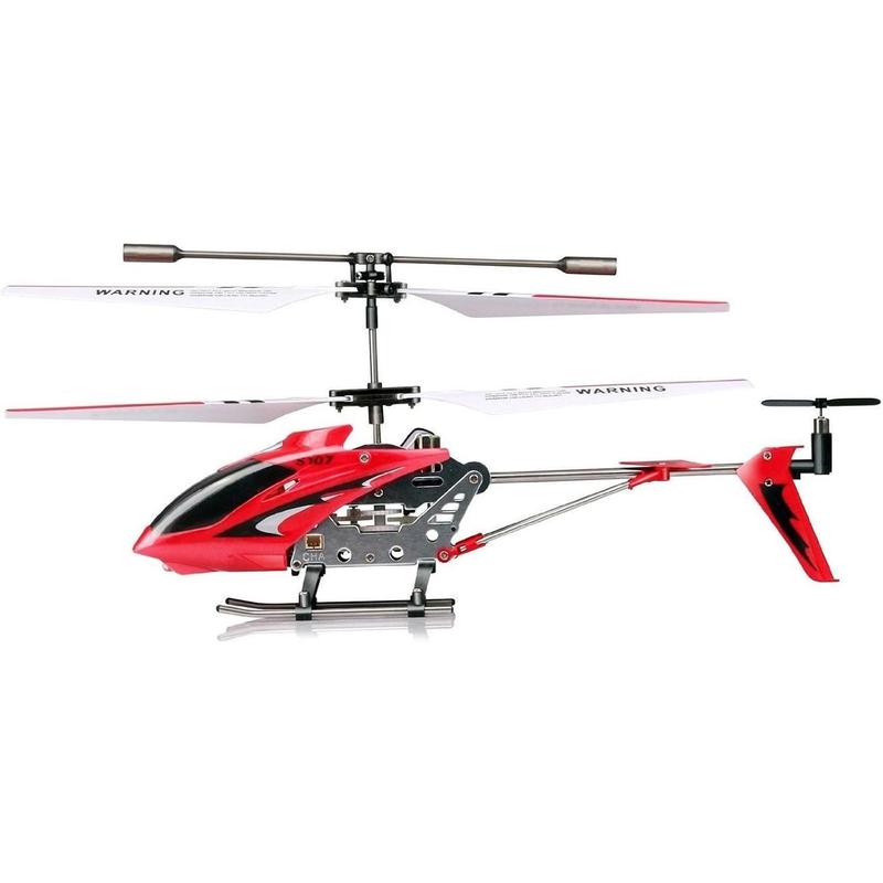 S107 S107G R C Helicopter with Gyro- Red