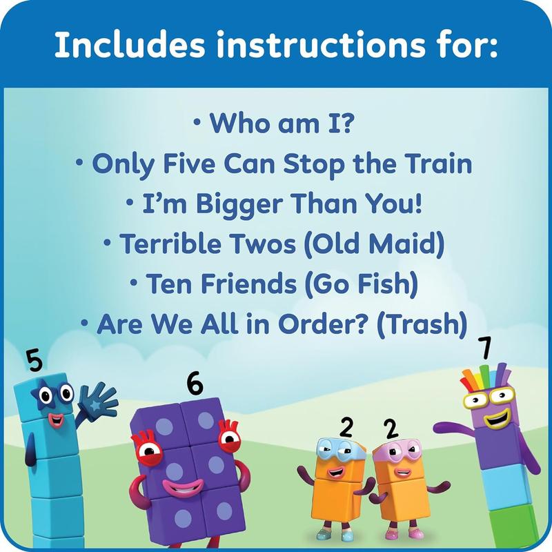 Hand2mind Numberblocks Playing Cards - Fun math card games for kids ages 3-5! Educational, themed deck for preschool learning and number skills.