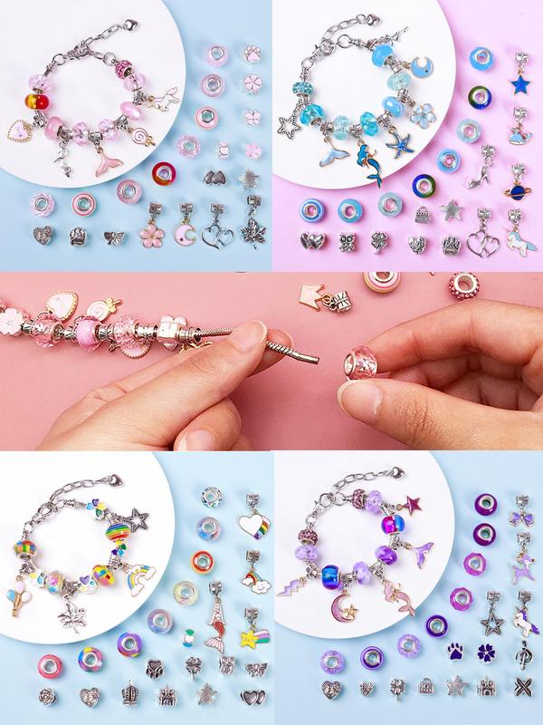 Princess Themed Beads & Charms & Accessories Set, Jewelry Making Kit for Bracelet Necklace Earrings, DIY Jewelry Making Supplies for Teenager