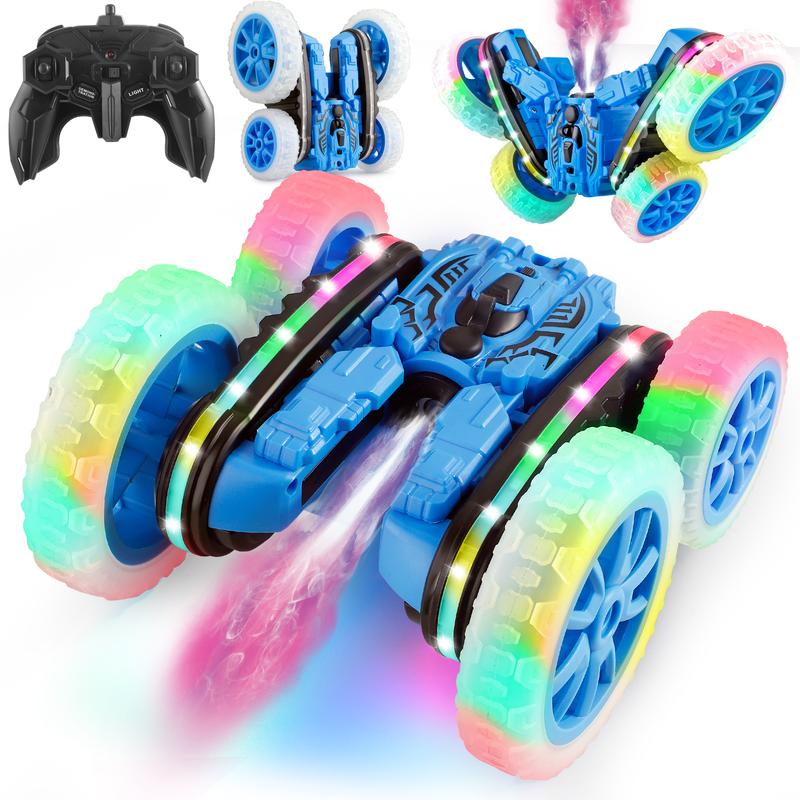 Remote Control Stunt Car - 4WD 360° Rotation Double-Sided Flipping and Spinning, Rugged Off-Road Vehicle for Thrilling Adventures