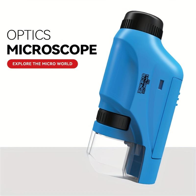 Explore The Wonders Of Nature With This Portable Microscope Toy - Perfect Educational Gift For Boys And Girls! Halloween Christmas Gift