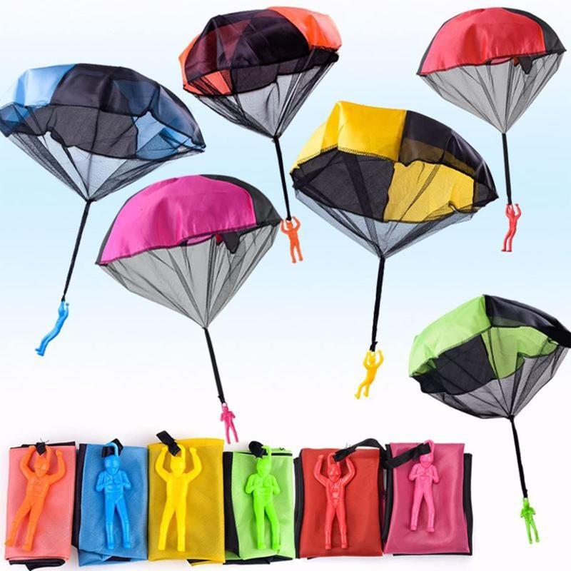 6 Pack Parachute Toys Throwing Toy for Kids Boys Girls Christmas Stocking Stuffers Party Favors Gifts