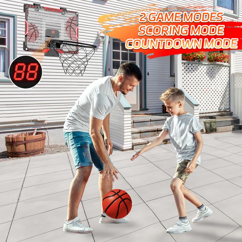 Basketball Hoop Indoor for Kids, Basketball Hoop Goal with Scoreboard, Mini Portable Basketball Hoop Game Toys Gifts for Boys Girls