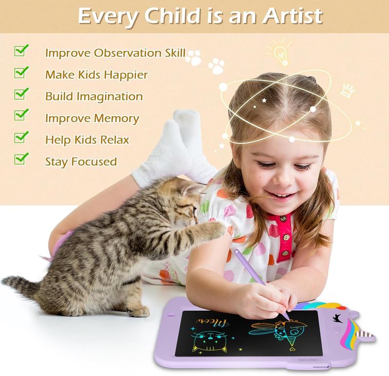 Jasonwell LCD Drawing Writing Tablet - Drawing Pad Doodle Board for Kids Toddlers Drawing Toy Educational Learning Toys Christmas Birthday Gift  4 5 6 7 8 9 10 11 Year Old Girls Boys juguete educativo