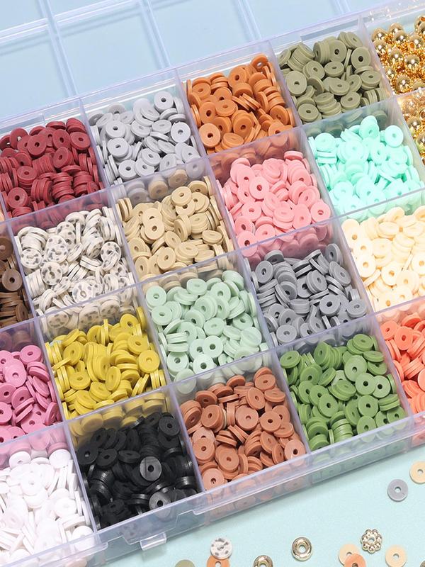 Random Color Clay Letter Bead (1 Box), Boho Style Letter Bead for Women & Girls, Diy Jewelry Making Kit for Bracelet Necklace Making for Birthday Gift