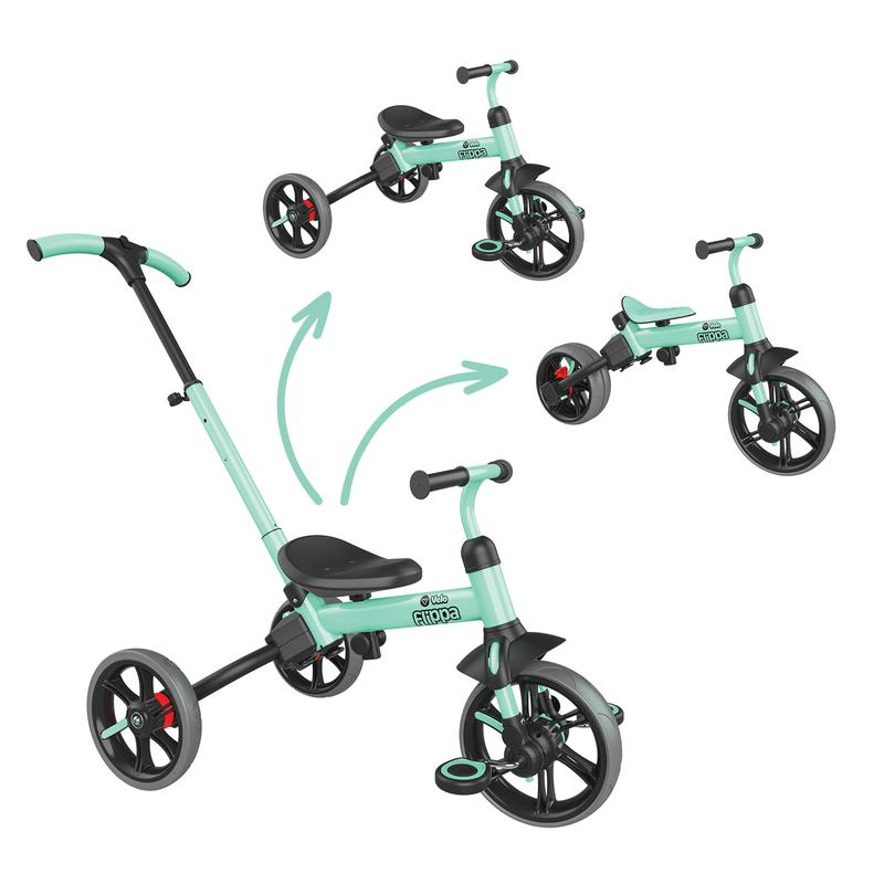 Yvolution Flippa Kids Bike: 2 - in - 1 Trike and Balance Bike for Children