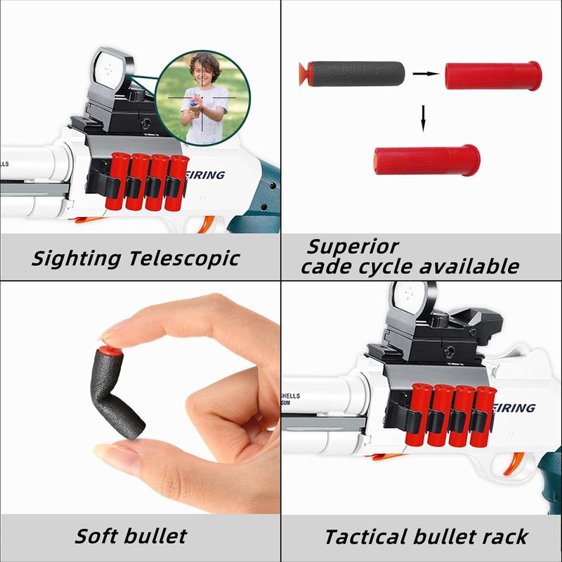 Toy Gun Foam Blasters (31-Inch) Soft Bullet Shotgun with 10 Shells and 40 Soft Darts