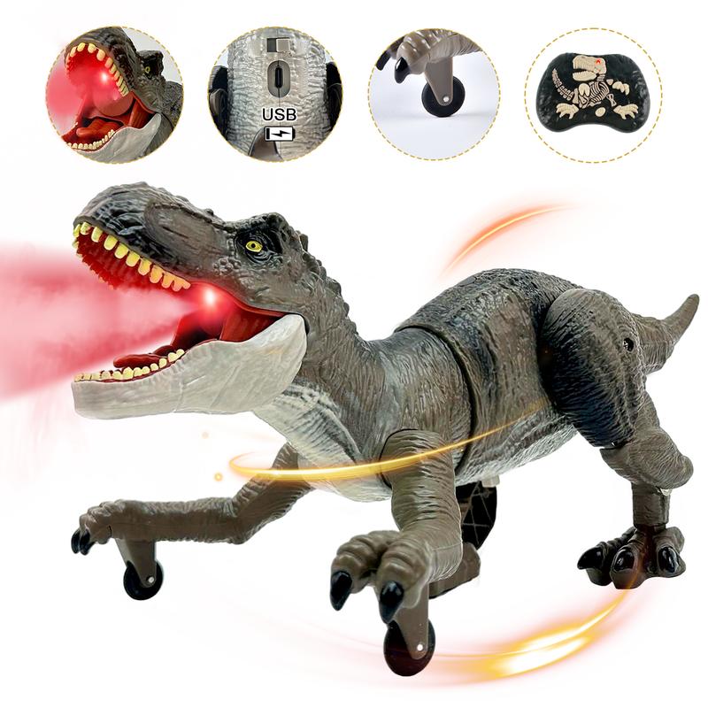 Dinosaur Animal Toy with remote control, Tirano-saurio Rex, Spinosaurus and SickleSaur Rex with water spray and swift movement, boys favorite in every festival