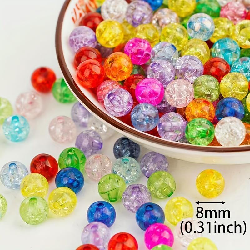 30 50 100pcs Colorful Pony Beads, Vibrant Multi-colored Craft Beads for Bracelets, Hair Braids, and More!