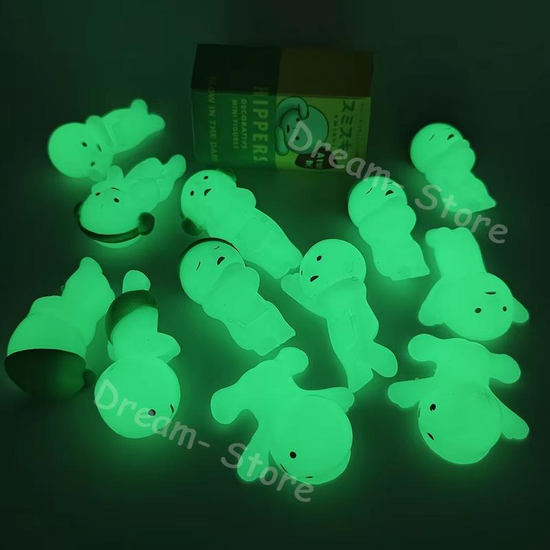 1Pc Random Smiski Hippers Series Sonny Angel Mini Figures Glow In the Dark Mystery Box Phone Attachment Doll Toy Collection Christmas Gift