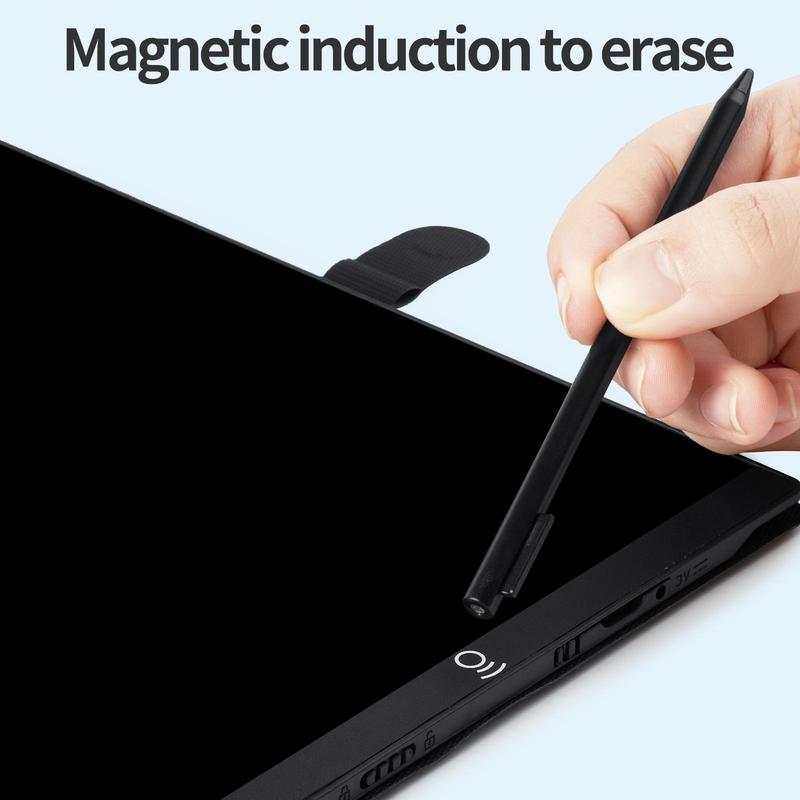 11.5 Inch Full Screen Handwriting Board with Magnetic Control Induction Handwriting Pen & Spare Battery & Protective Cover, LCD Screen Portable Writing Tablet, Professional Education Devices for Learning & Office Use