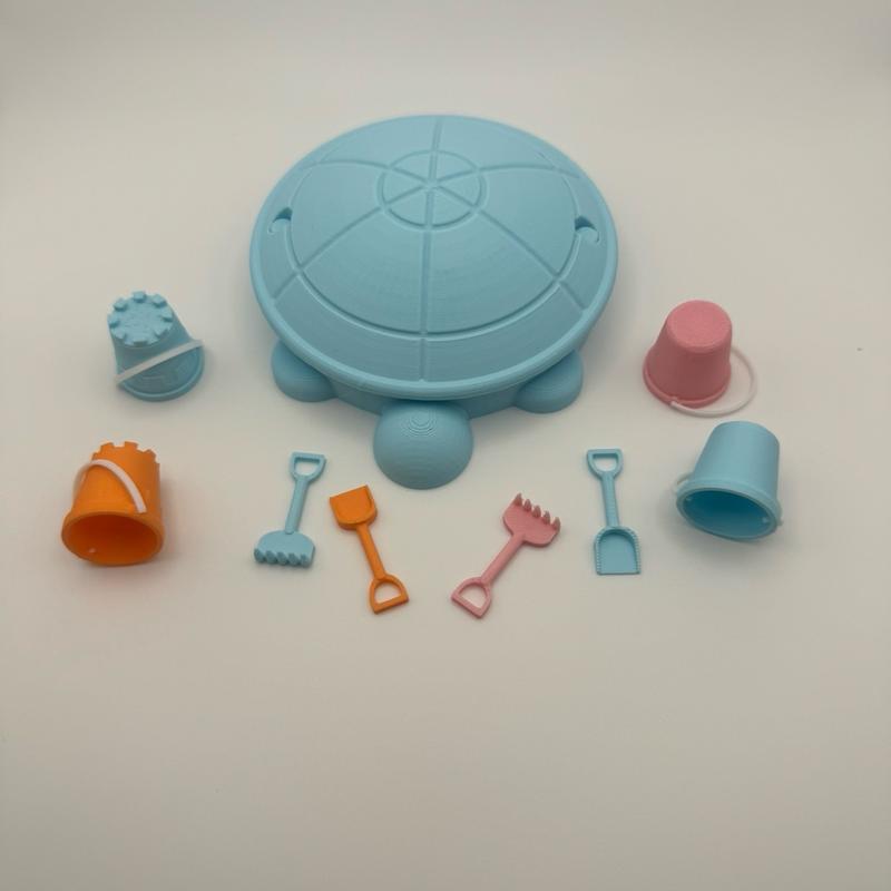 Smiley Crafts Depot, Desktop Turtle Sandbox, friends and coworkers, 3D Printed Relaxing Toy for Adults