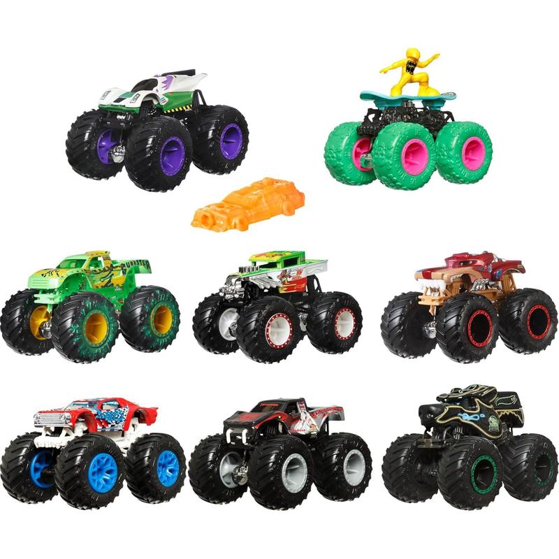 Monster trucks, crushable cars, vehicle toys for kids boys girls