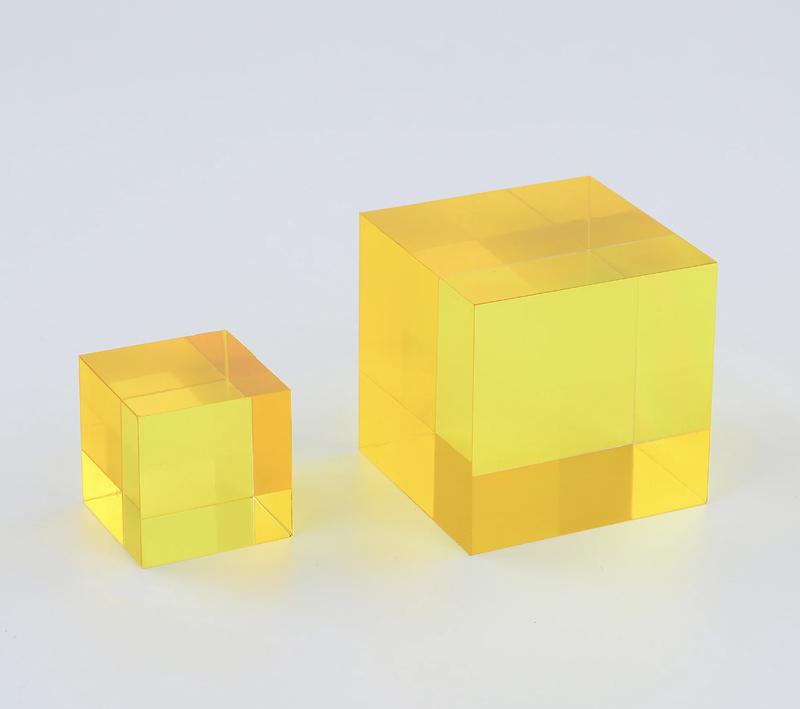 CMY Cubes - The C, M, Y Cubes - Hue Cubes - Optical Color Cube - Diamond Polished - Teaches Subtractive Color Mixing - Educational, Scientific, Physics & Kinetic Art Desk Toy