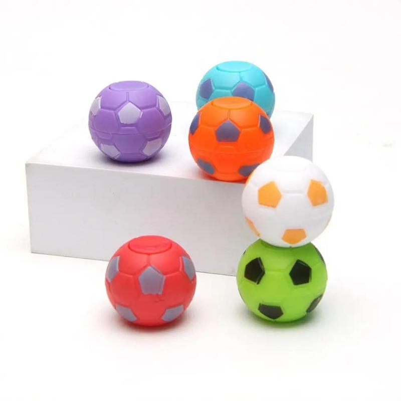 Soccer Ball Shaped Fidget Toy, 20pcs set Mini Finger Spinner Toy, Party Gift Bag Filler, Classroom Treasure Box Toy, Party Accessories