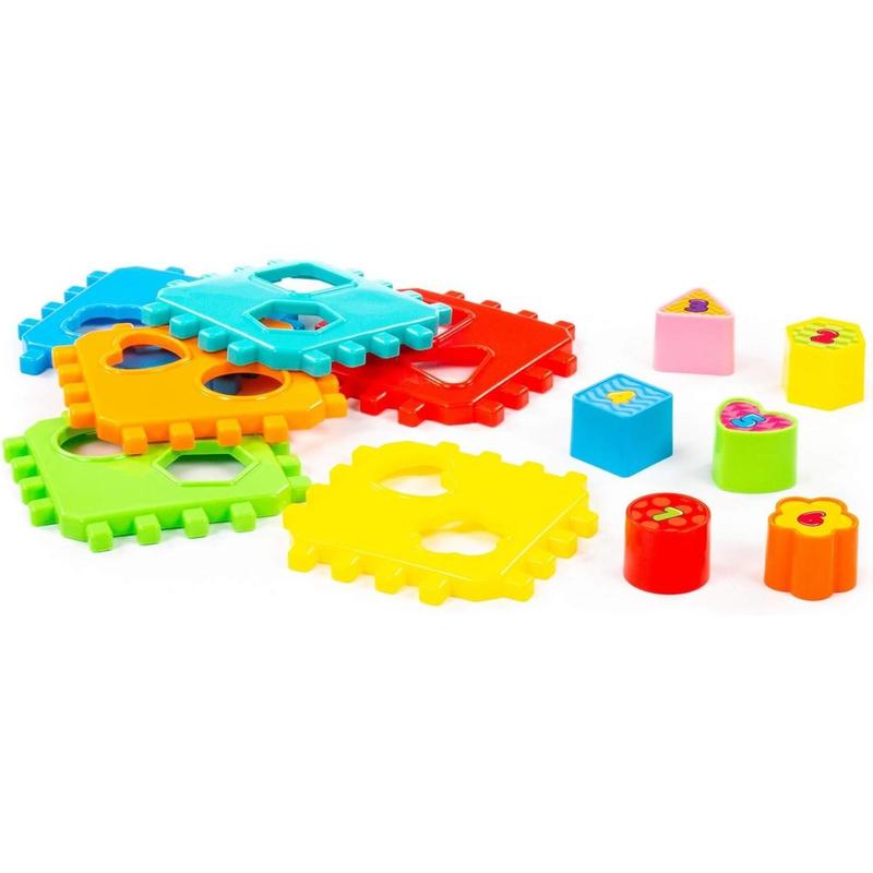 Polesie Shape Sorting Cube with 6 Number Blocks, Safe for Kids Shape Sorter, Best Shape Sorters for Toddlers 1-3, Favorite Learning Baby Toy for Every Boy & Girl 0+