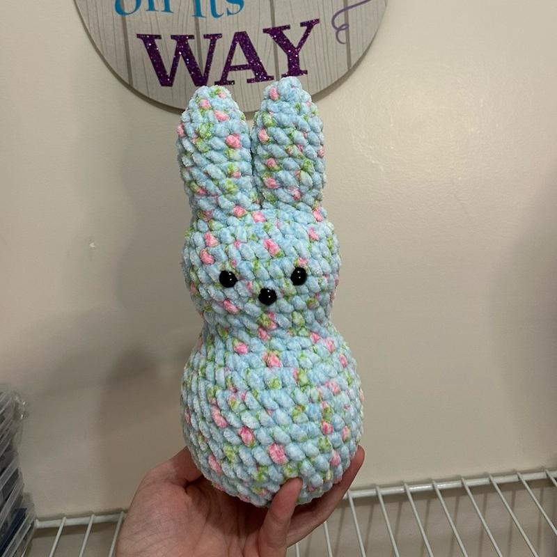 Crocheted NORMAL SIZE blossom peep!